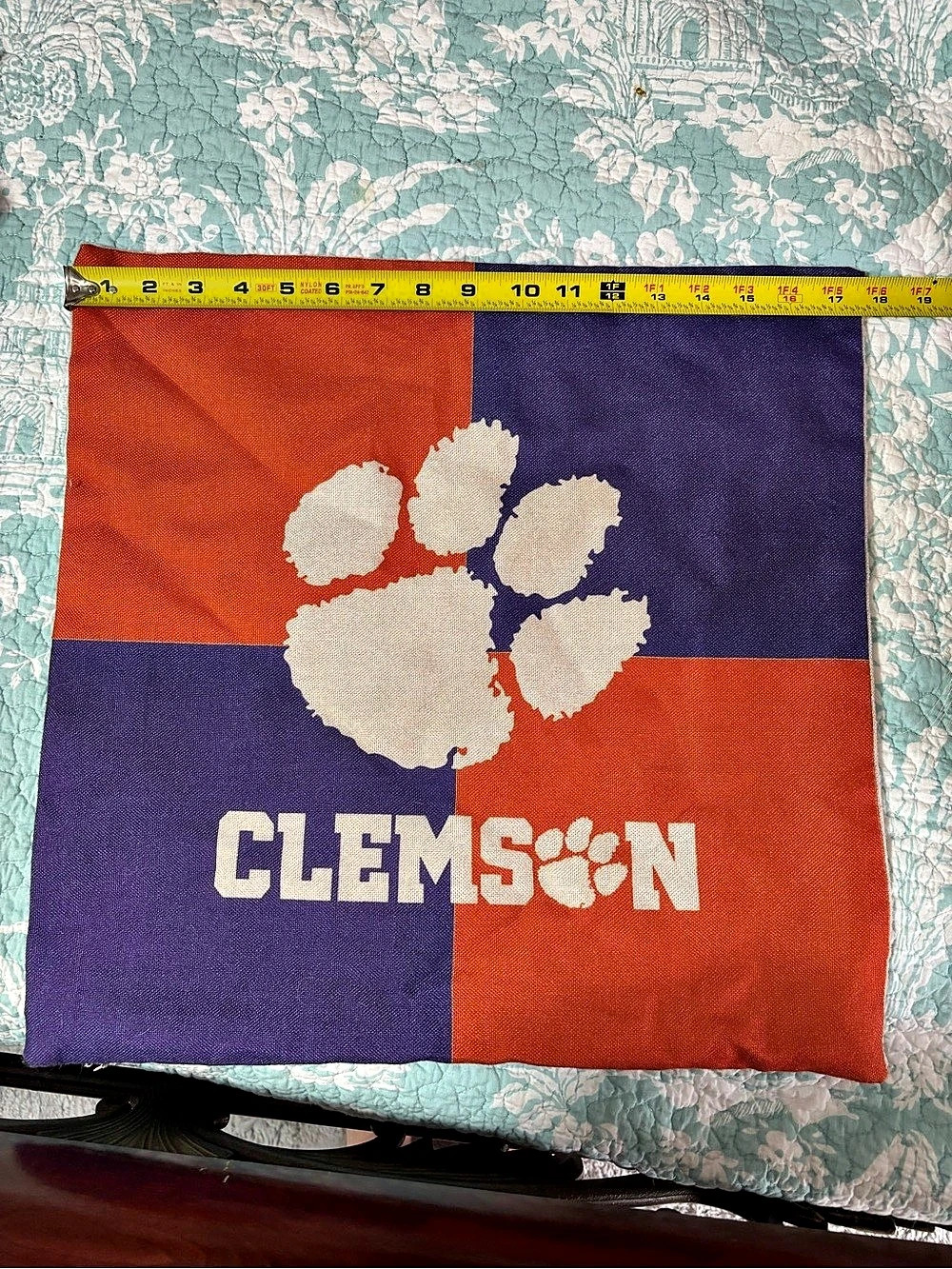Clemson pillow covers Orange & Purple Like New